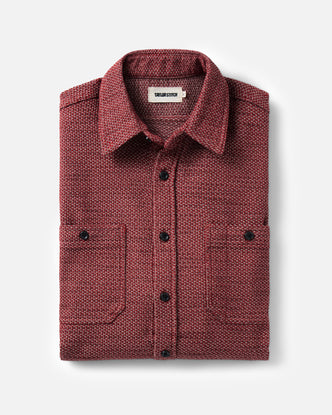 folded flatlay of The Utility Shirt in Canyon Sashiko
