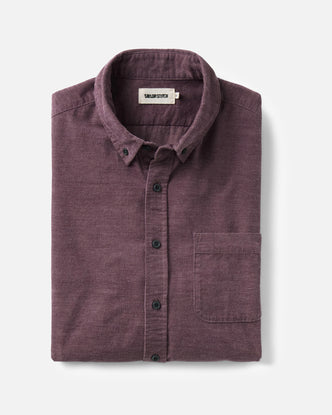flatlay of The Jack in Heather Plum Pincord